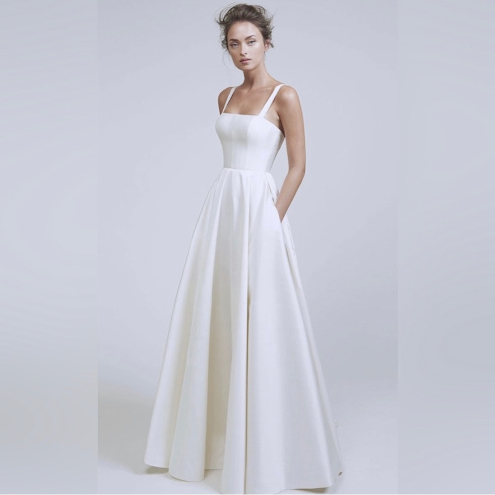 NWT Satin Ivory Gown